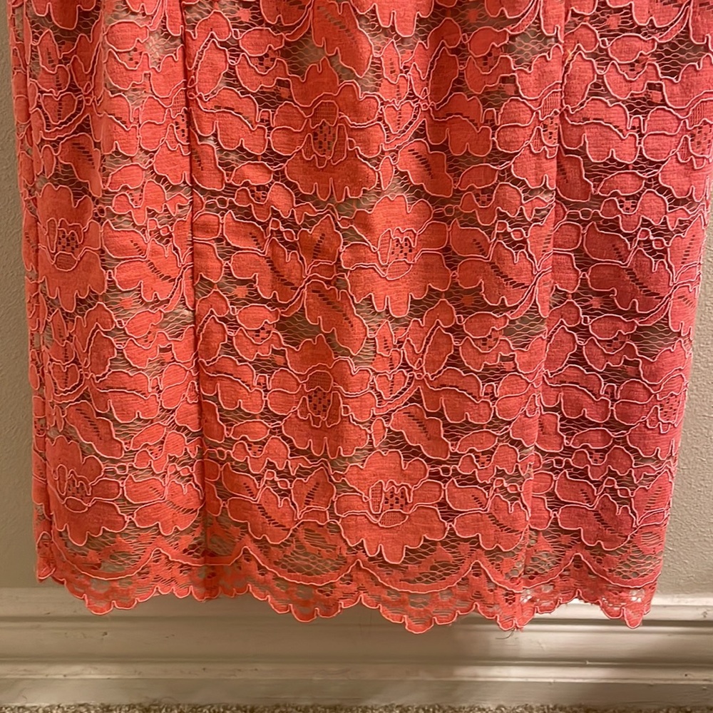 Vince Camuto pink lace dress size 2 - Picture 6 of 14